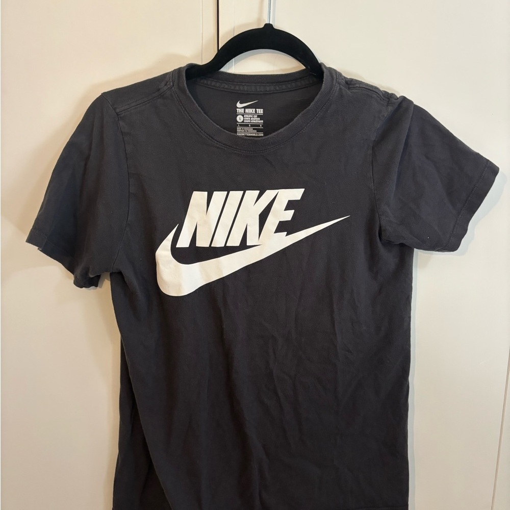 Nike Charcoal Tee with White Print